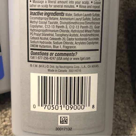 X3 Neutrogena T/Gel Daily Control 2 in 1 Dandruff Shampoo + Conditioner 8.5oz - Picture 4 of 8